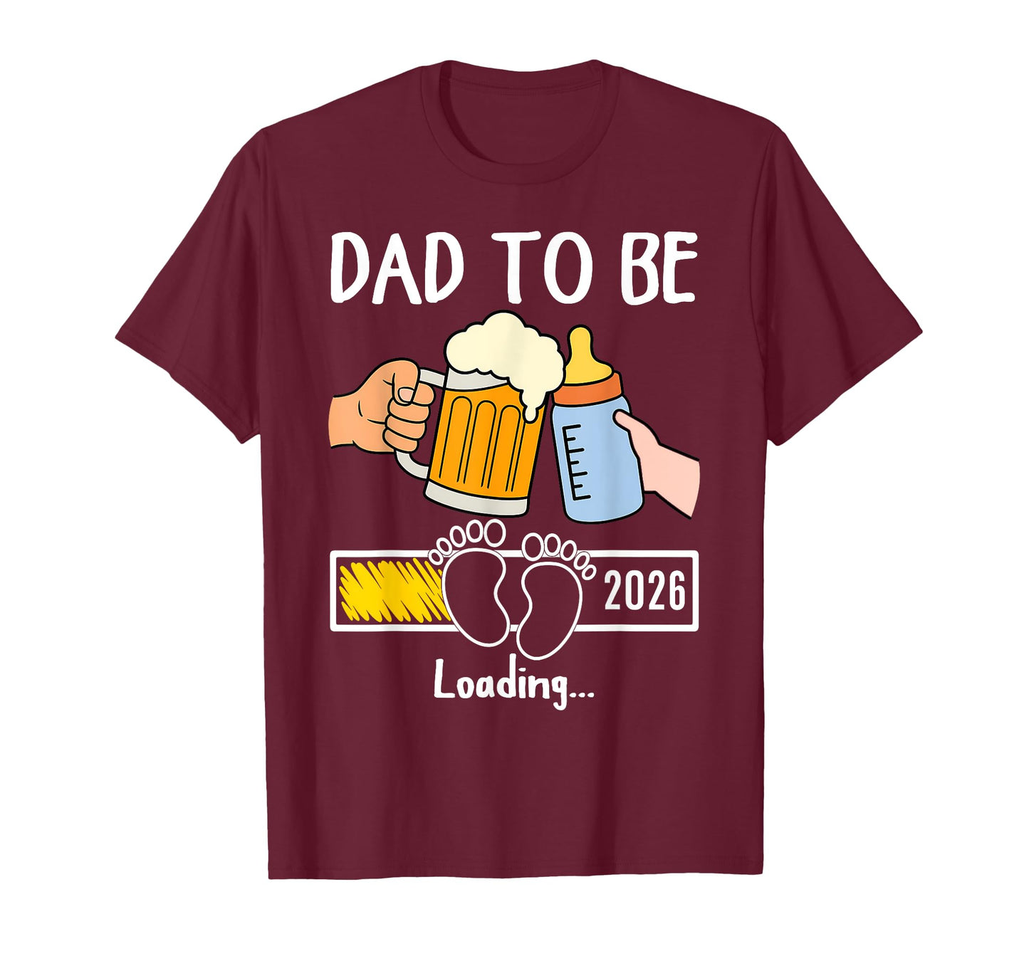 Dad to Be 2026 Funny New Baby Father Daddy to Be Promoted T-Shirt