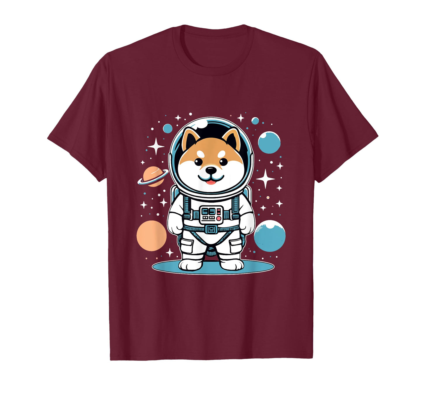 Shiba Inu Astronaut Costume Shirt Outer Space Galaxy Dog T-Shirt