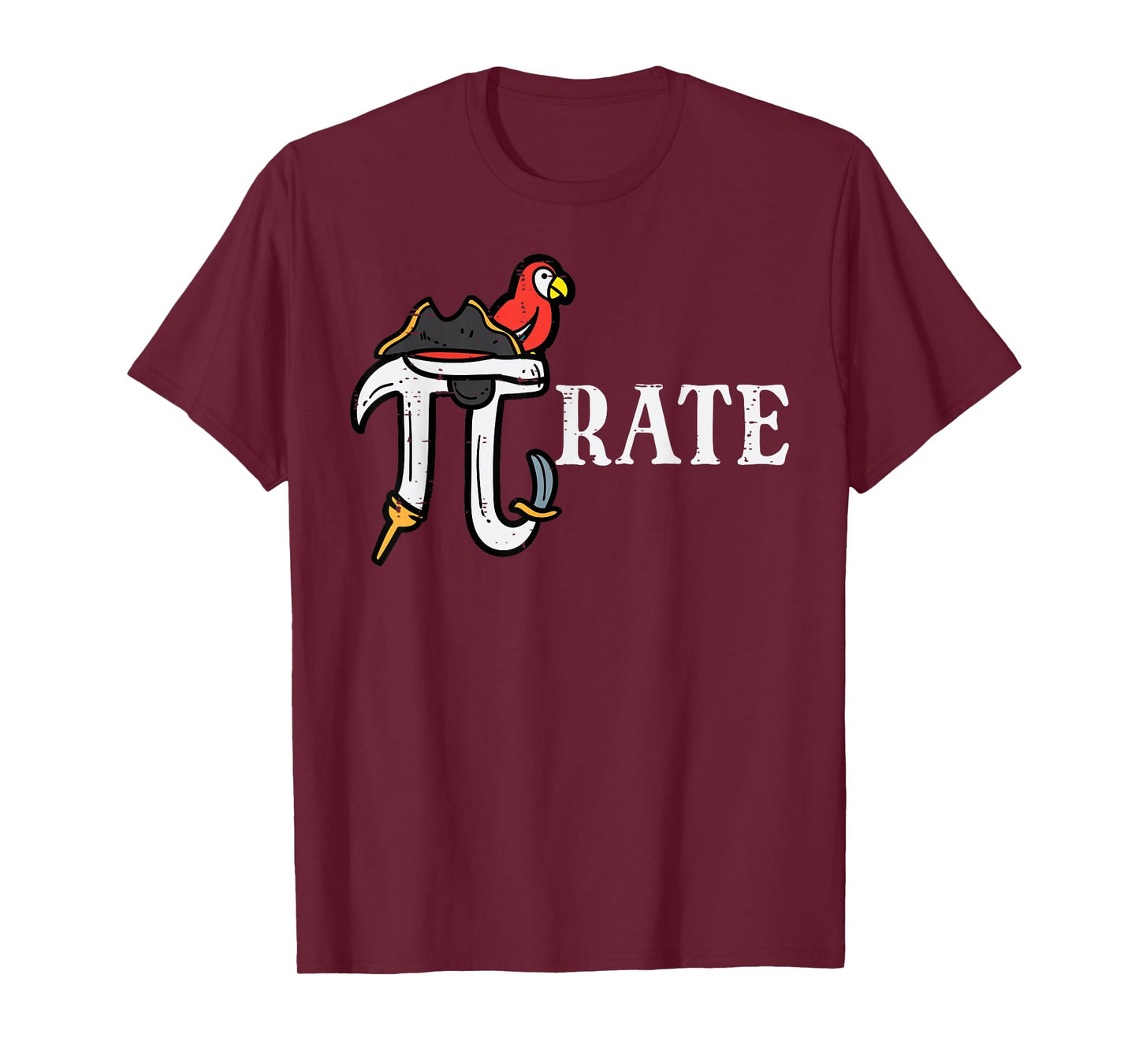 Pirate Pi Funny Math Pie Halloween Costume Teacher Men Women T-Shirt