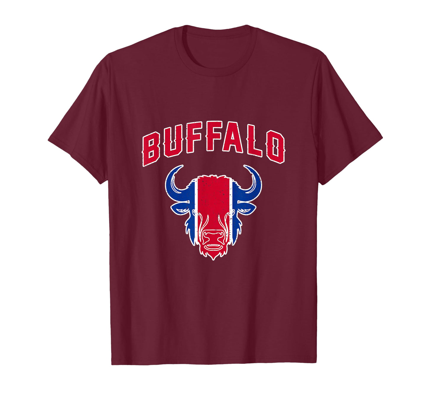 Buffalo New York NY Bison Classic Athletic Sport Vintage T-Shirt