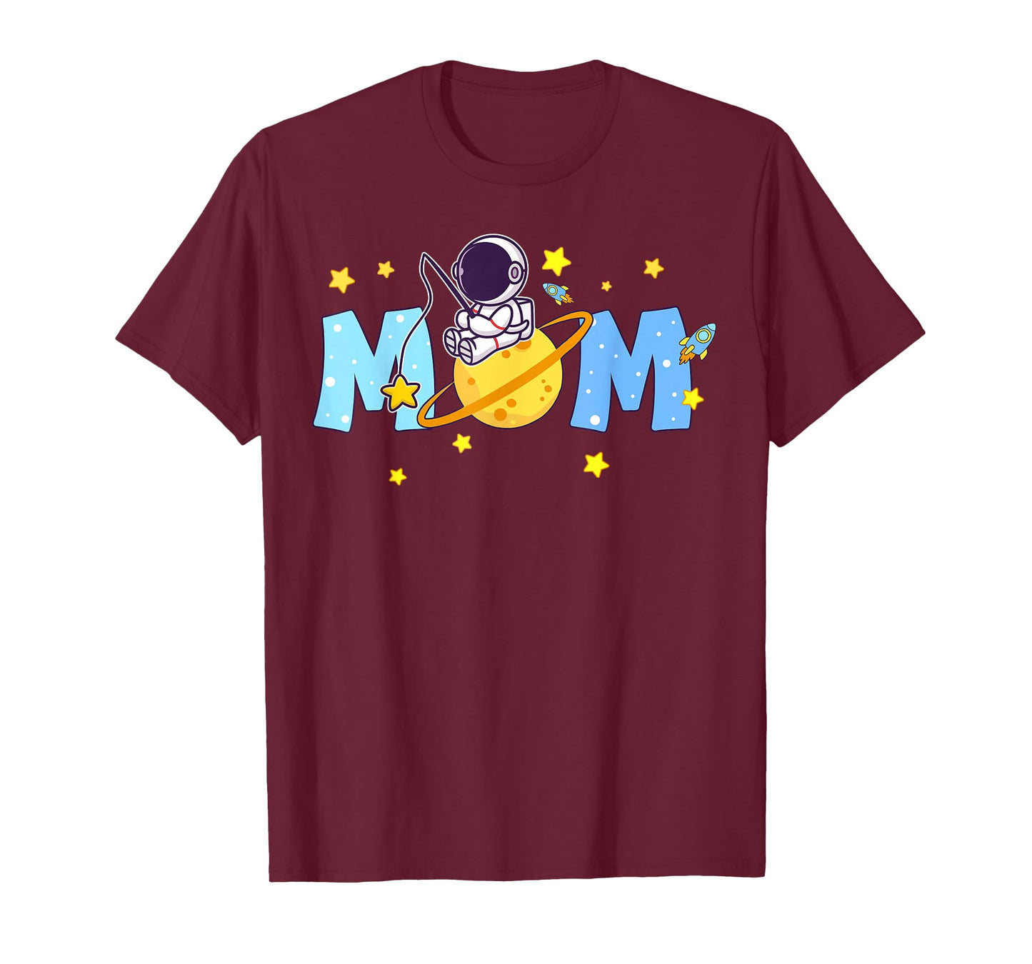 Mom Of The Birthday Boy Astronaut 1st Birthday Family T-Shirt