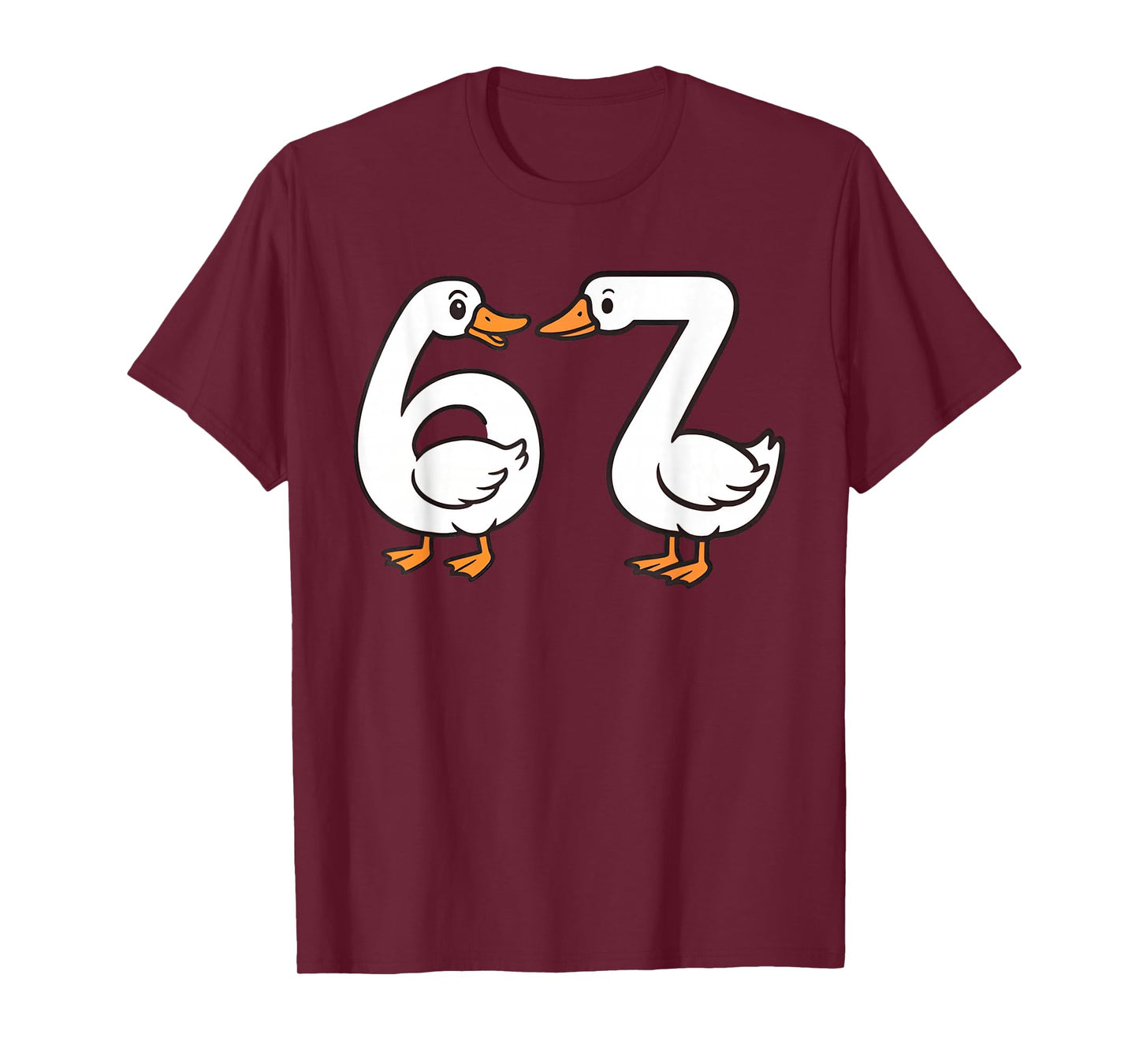 Funny 67 Goose Silly Brain Rot Teacher Gen Alpha Six Seven T-Shirt