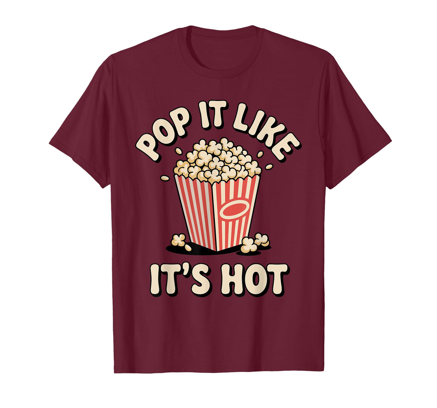 Funny Popcorn Costume for Men Women Popcorn Lover Pop Corn T-Shirt