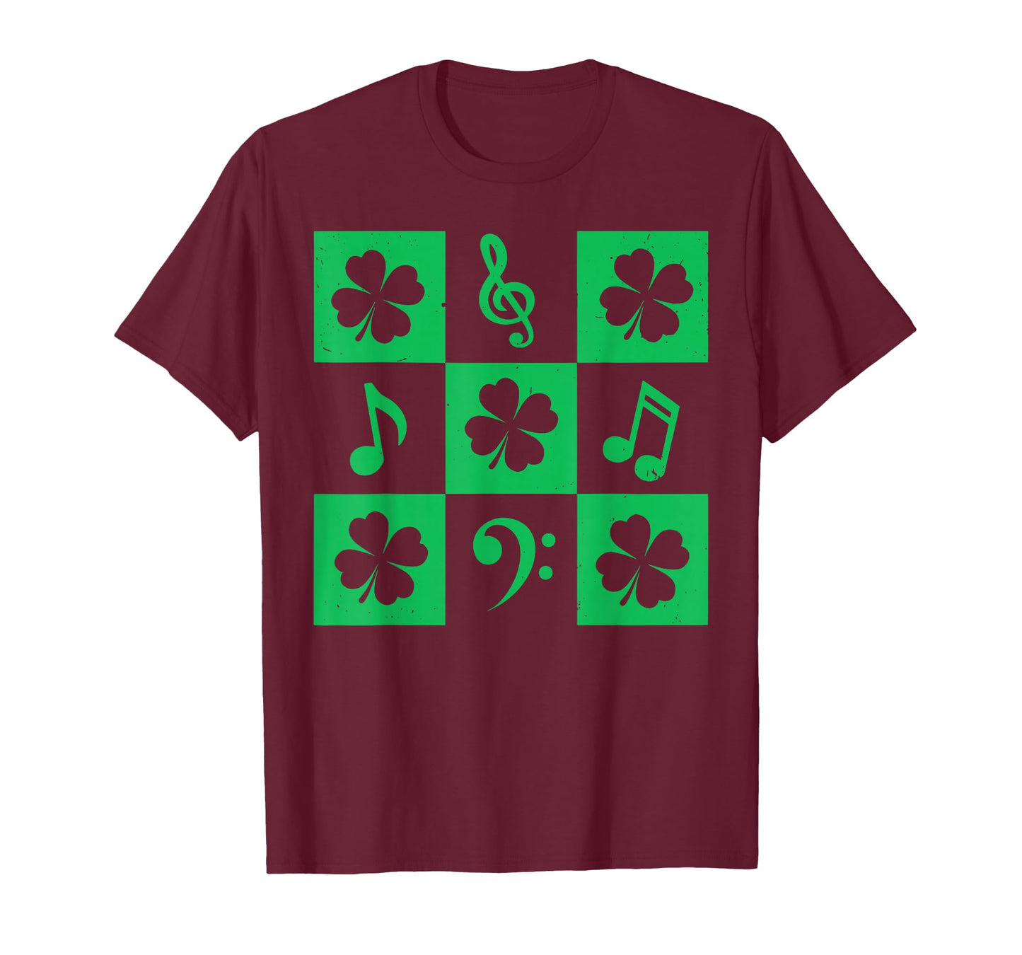 Music Note Shamrock St Patricks Day Musician Music Teacher T-Shirt