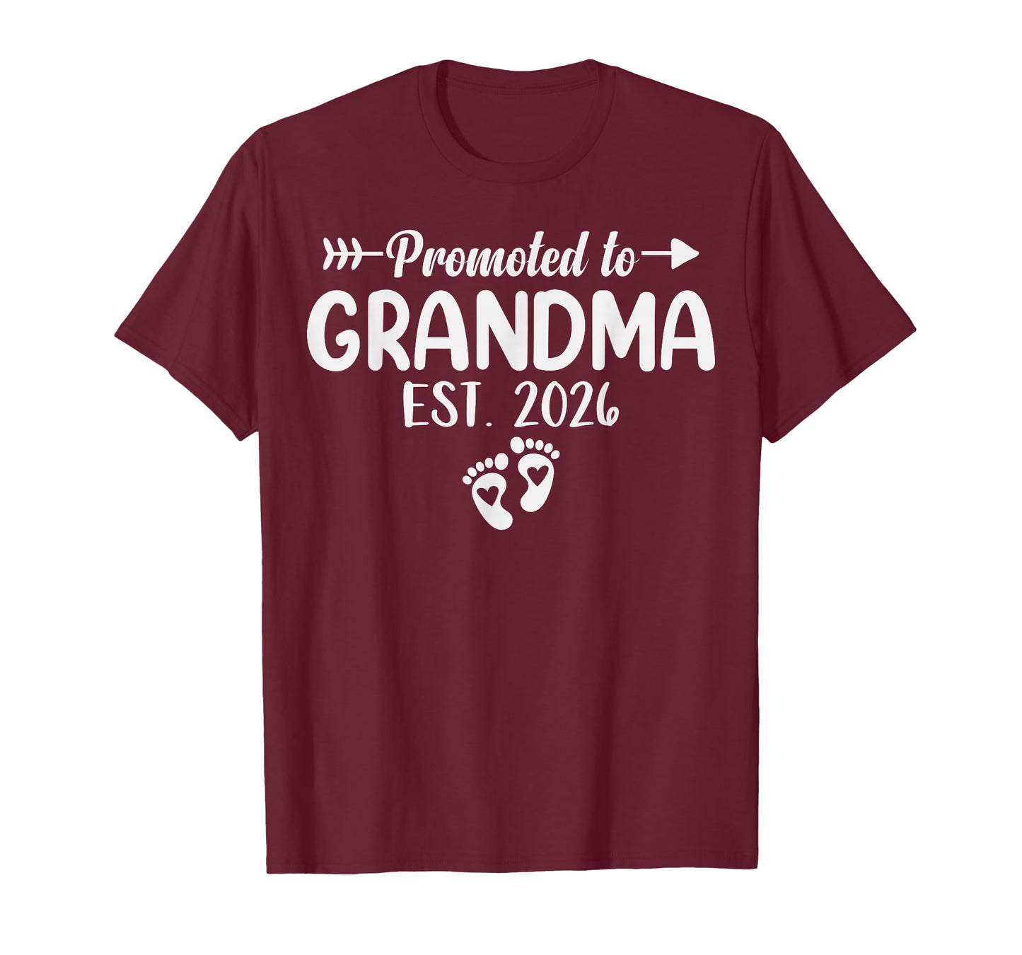 Promoted to Grandma Est. 2026 Baby Announcement Grandma 2026 T-Shirt