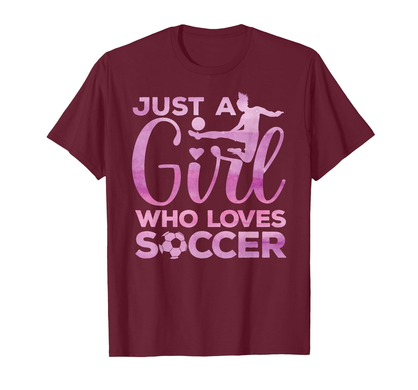 Soccer Girl Art For Girls Kids Toddler Women Soccer Player T-Shirt