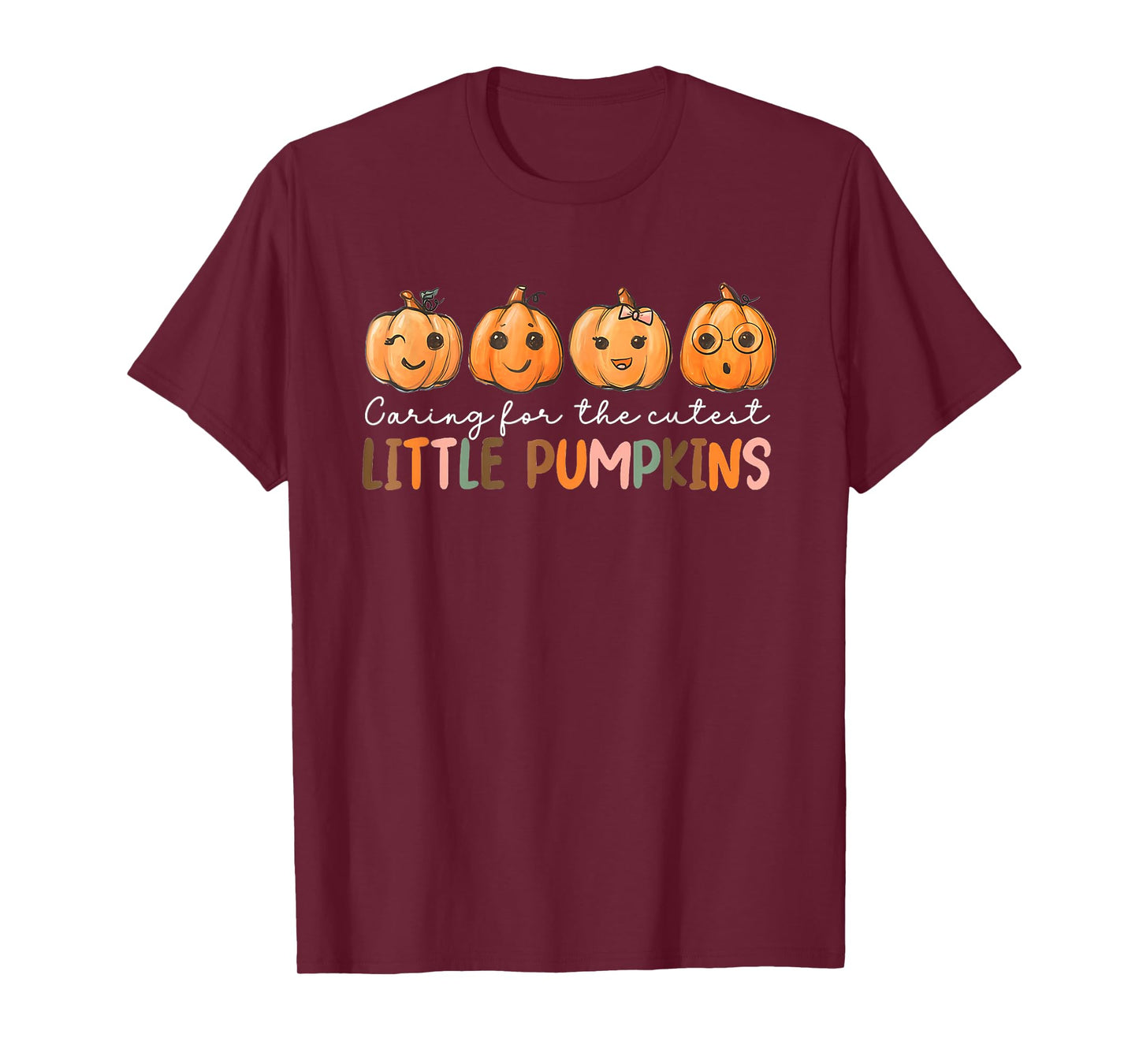 NICU Nurse Halloween Cutest Pumpkins Mother Baby Nurse Fall T-Shirt