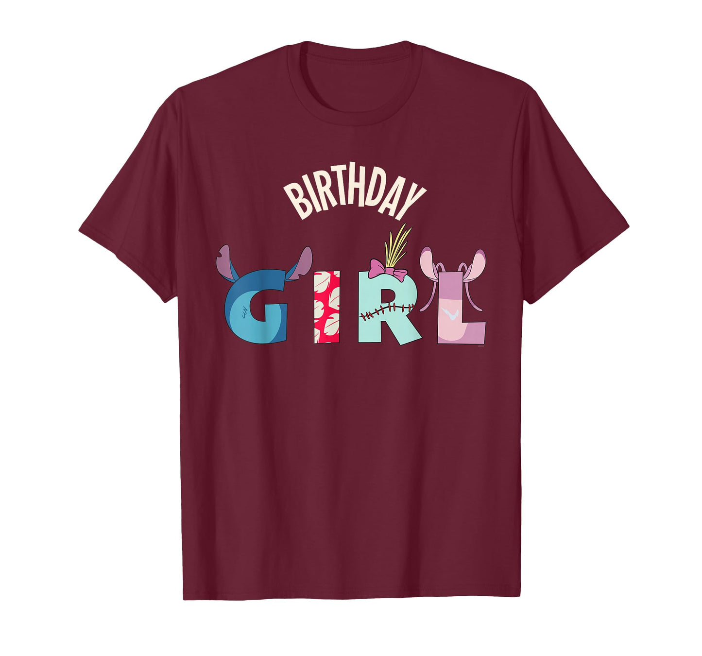 Disney Lilo & Stitch "Birthday Girl" Matching Birthday Party T-Shirt