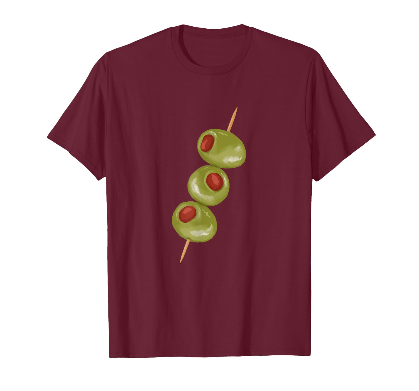 Olives on a toothpick, martini cocktail ready T-Shirt