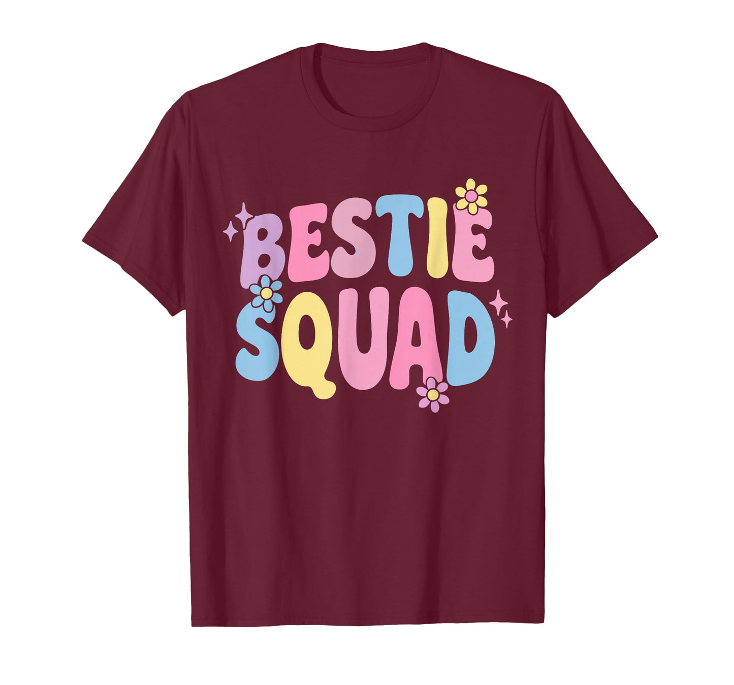 Bestie Squad Twinning Best Friend Matching Girls Twin Day T-Shirt