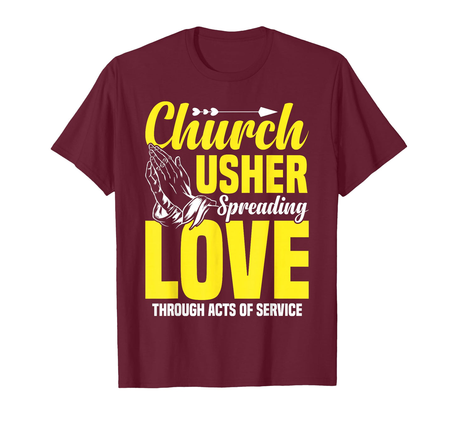 Church Usher Spreading Love Lord God Lover T-Shirt