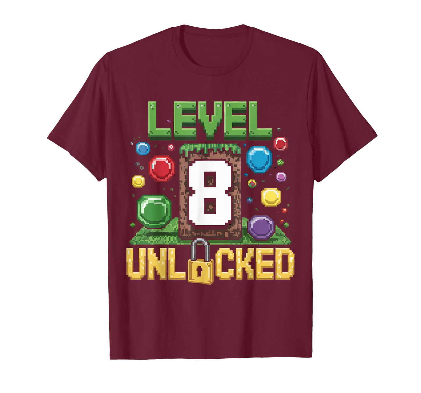 Birthday Children's Shirt Level 8 Unlocked 8 T-Shirt