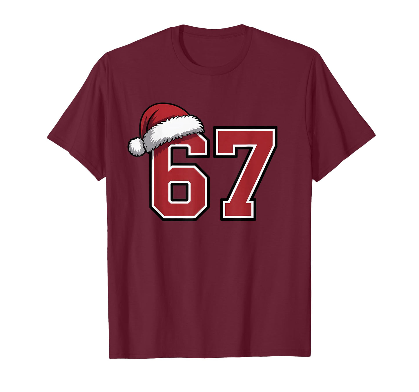 6 7 Christmas 67 Santa Six Seven Funny Christmas Boys Teens T-Shirt