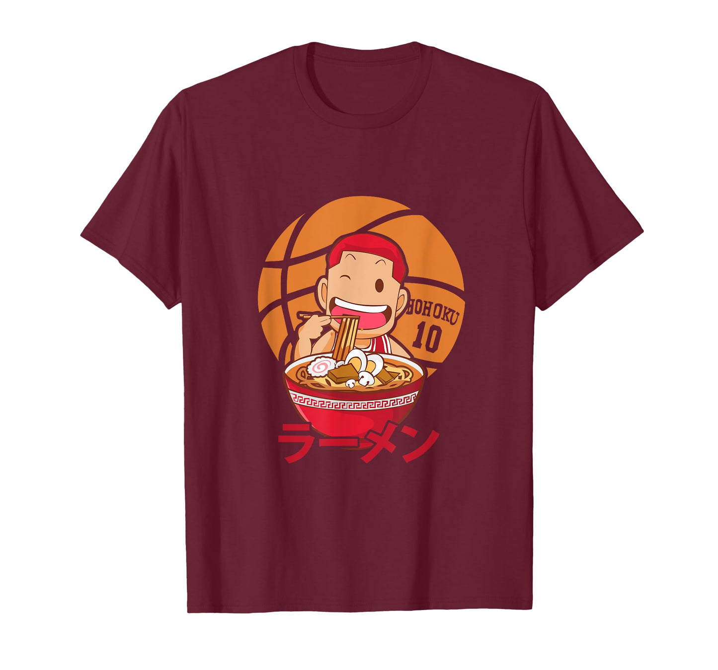 Anime Ramen Basketball T-Shirt
