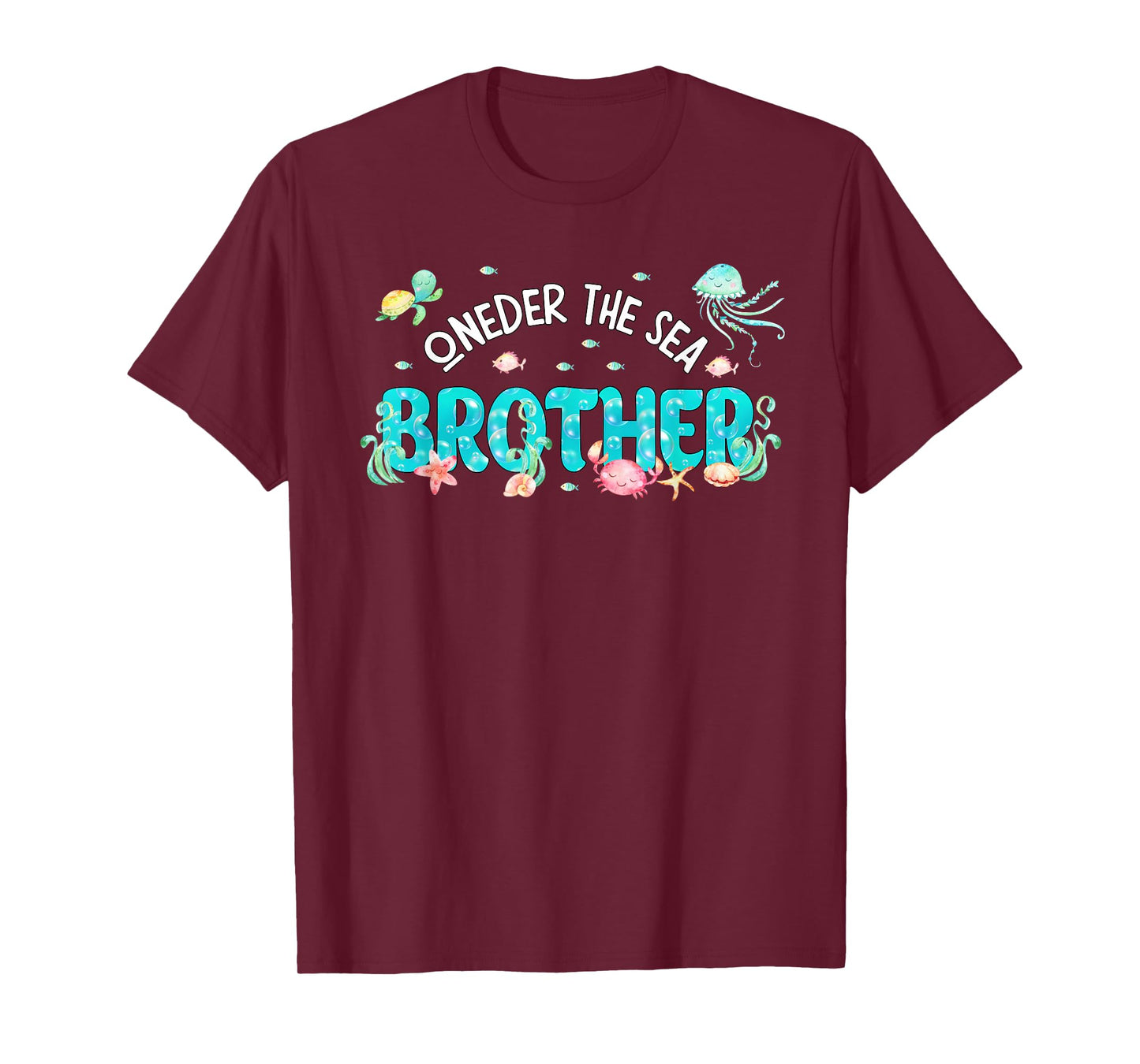 Under Sea Brother Birthday Girl Boy Matching Family Party T-Shirt