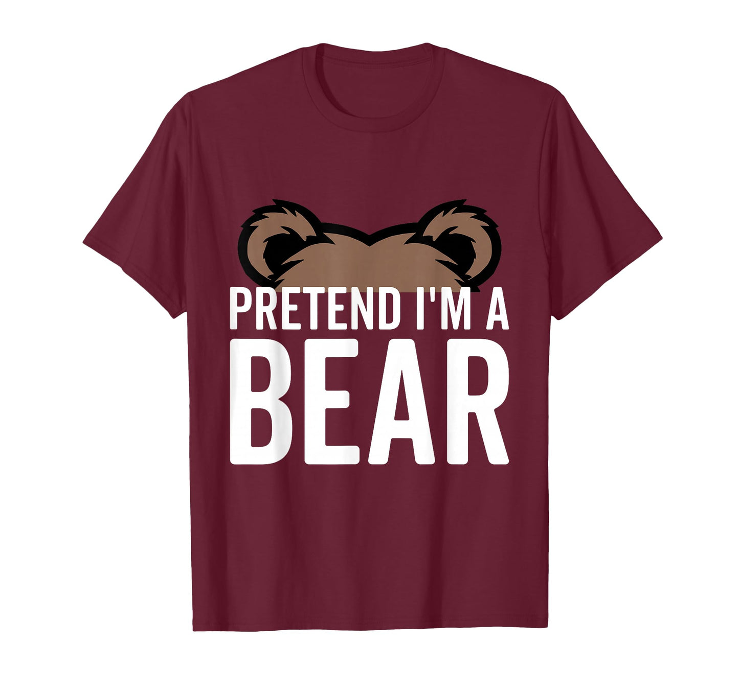 Pretend I'm A Bear Lazy Halloween Costume Halloween party T-Shirt