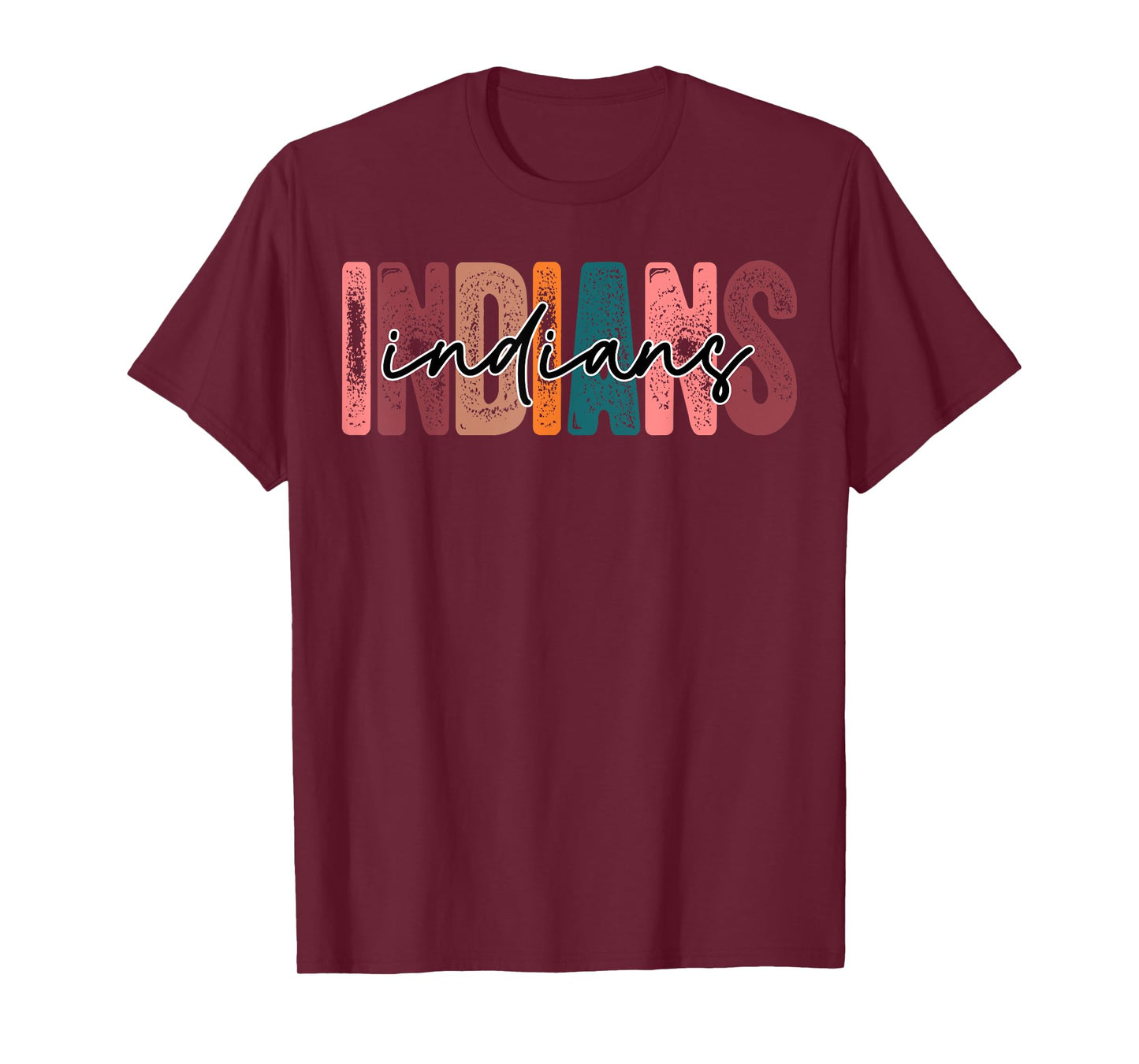 Indians School Sports Fan Team Spirit T-Shirt