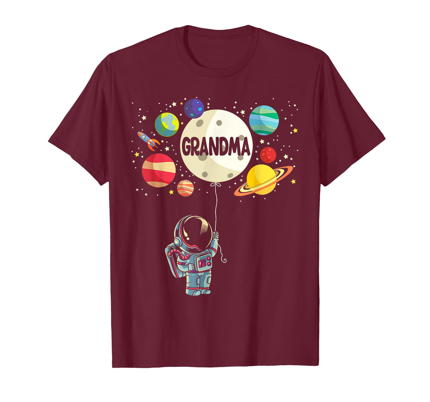 Grandma of The Birthday Boy Space Astronaut 1st Birthday T-Shirt