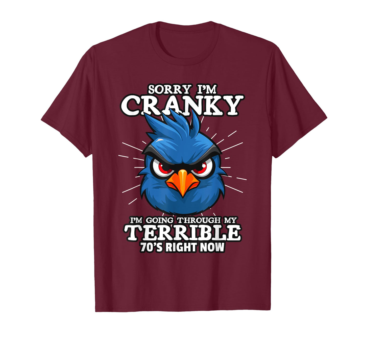 old people gag gifts for men, sorry i'm cranky i'm in 70s T-Shirt
