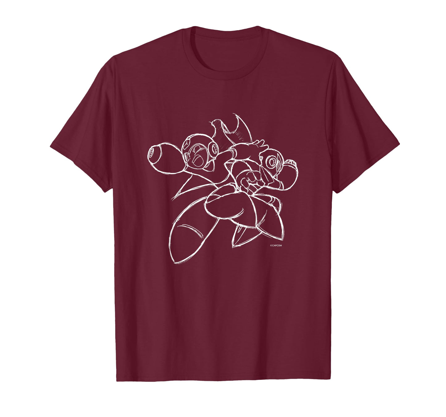 Capcom MEGA MAN VS. ProtoMan Unisex-Child T-Shirt - Black, Small - Short Sleeve, Cotton 80% Polyester 20% - Gaming T-Shirts