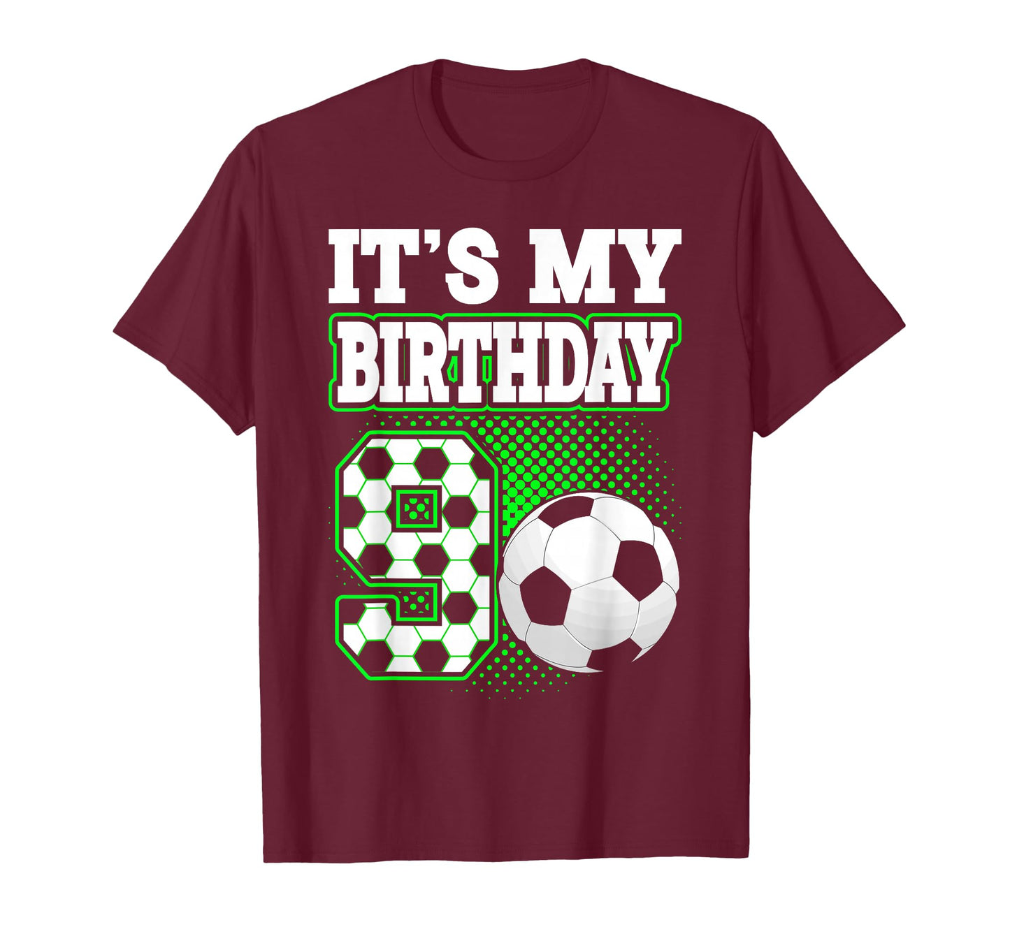 Birthday Boy Tees 9 Soccer Its My 9th Birthday Boys Soccer T-Shirt