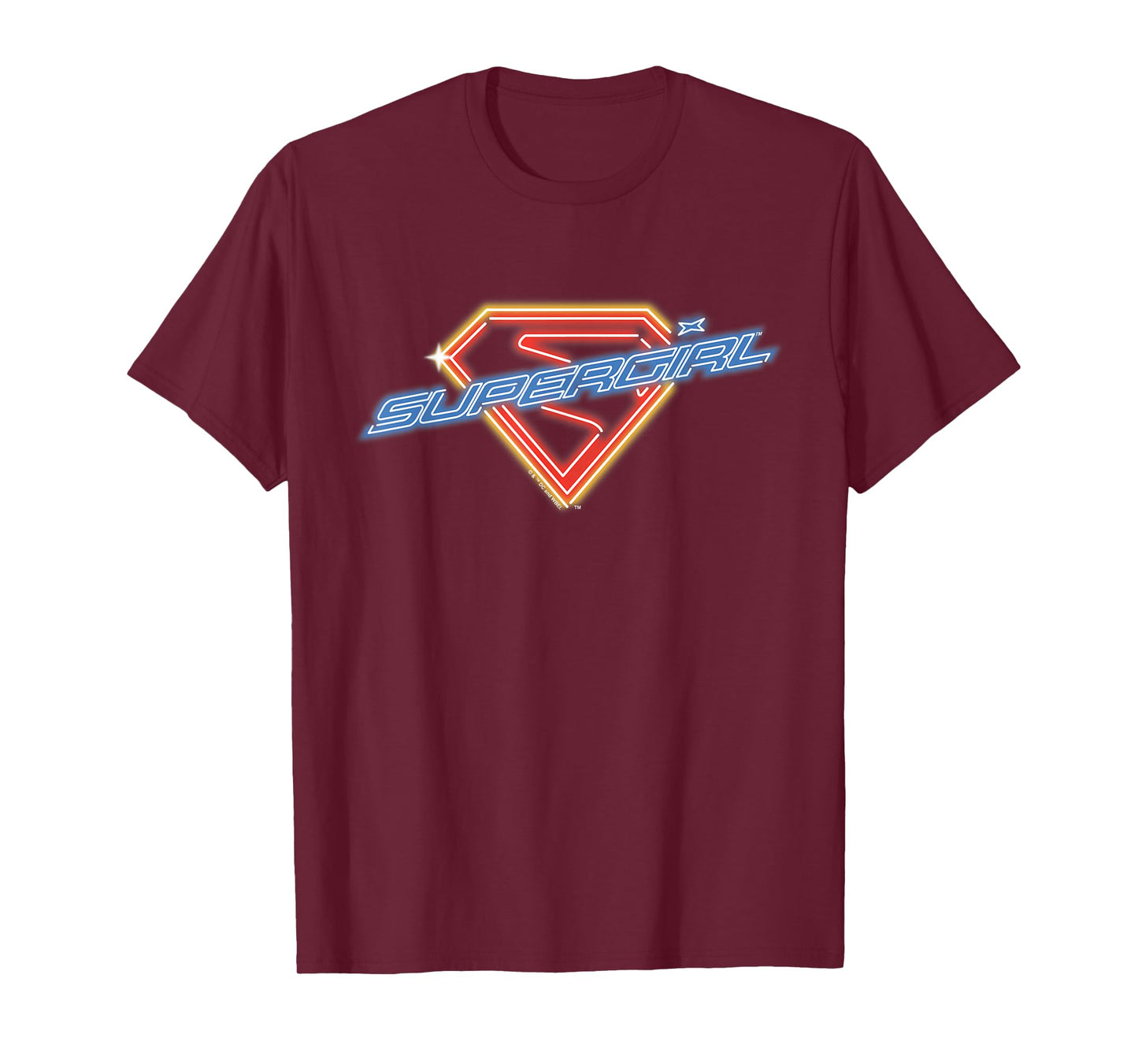 Supergirl 2026 Neon Glow Shield T-Shirt