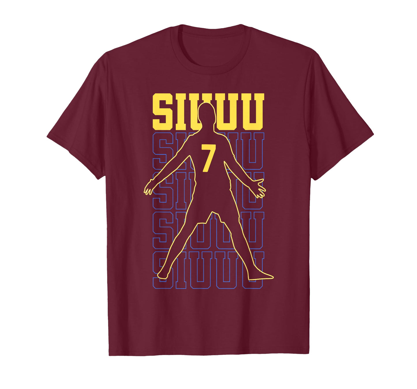 Siuuuu Funny Soccer Present for Soccer Lovers Fans Kids Boys T-Shirt