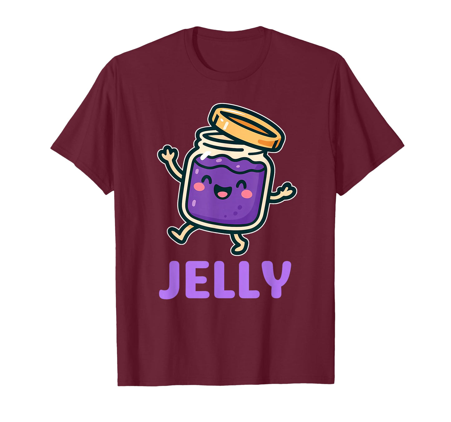 Jelly Jar Peanut Butter Matching Couples Halloween Costume T-Shirt