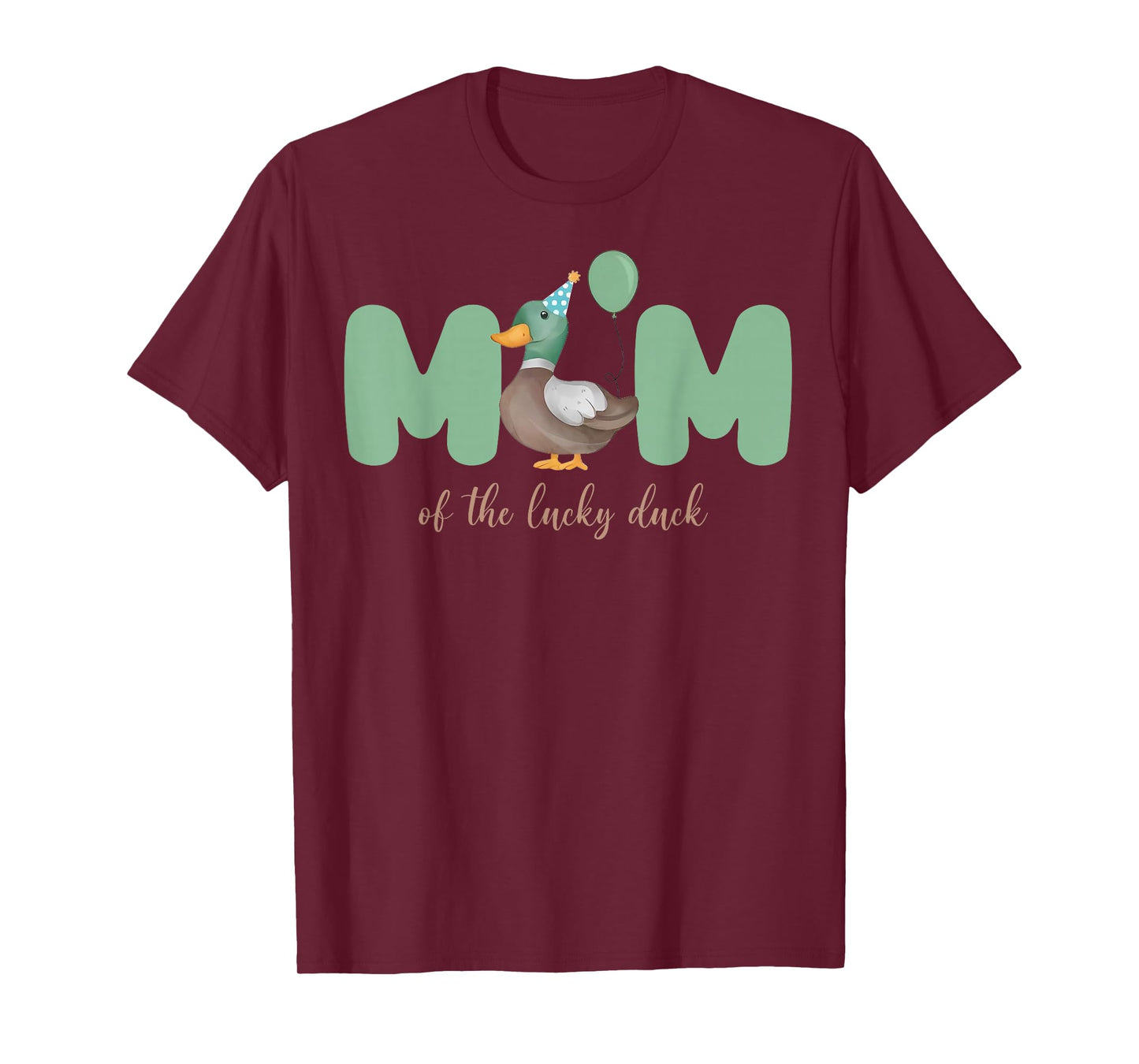 Mom of The Birthday Boy One Lucky Duck 1st Birthday Family T-Shirt