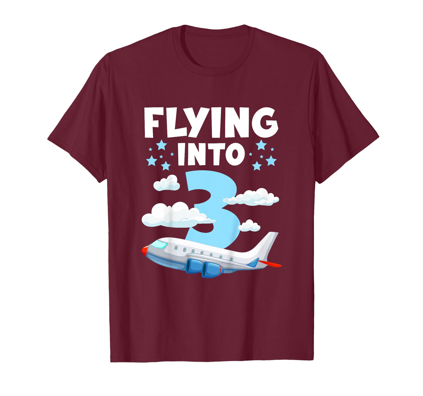3rd Airplane Birthday Party 3 Year Old Pilot Birthday T-Shirt