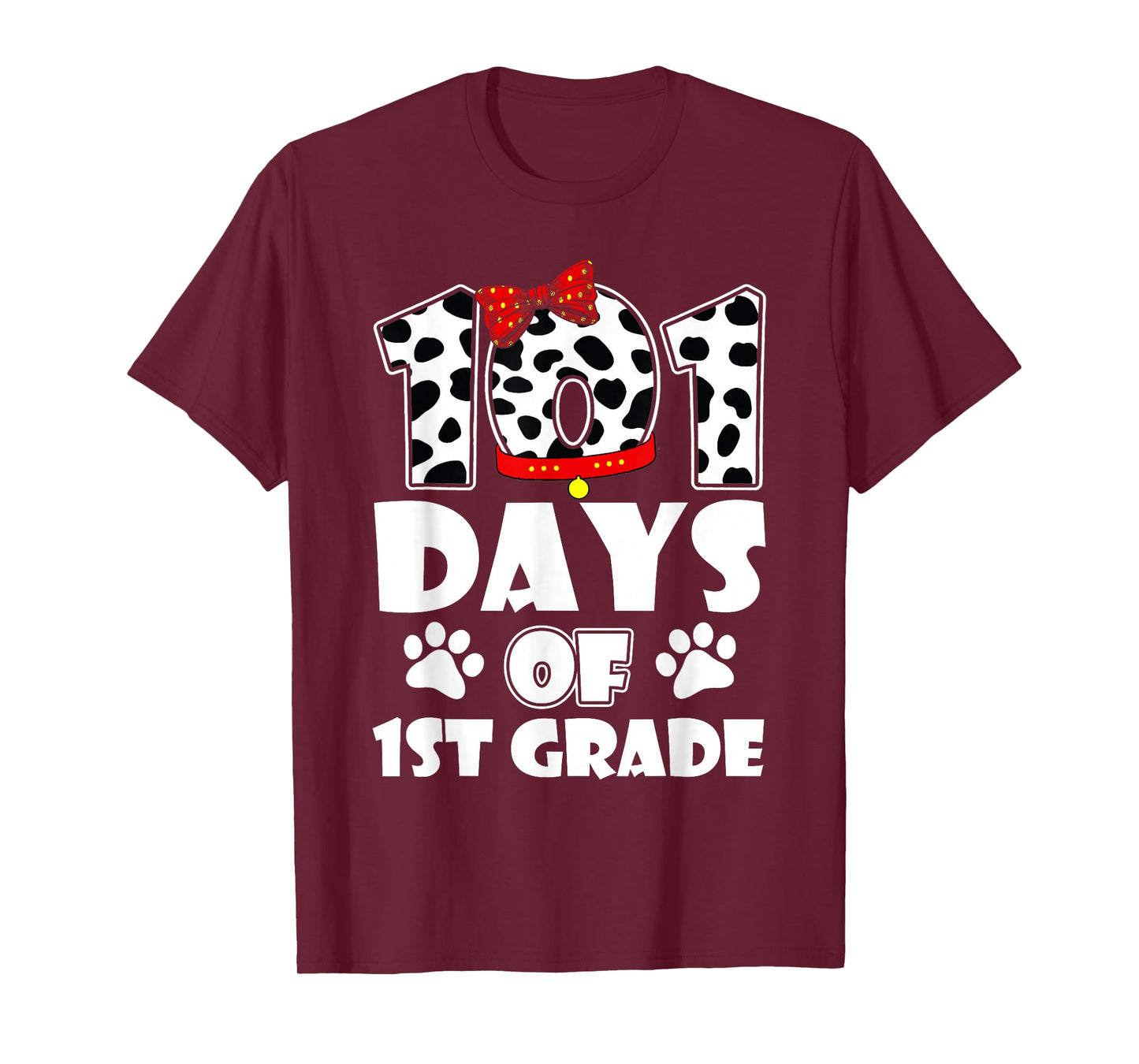 101 Days 1st Grade 100th Day Dog 100 Days School Students T-Shirt
