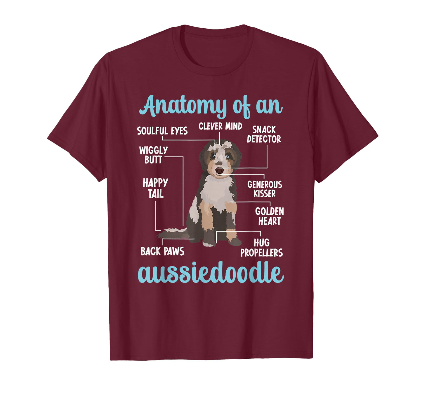 Anatomy Of An Aussiedoodle Owner Aussiedoodle Dad T-Shirt