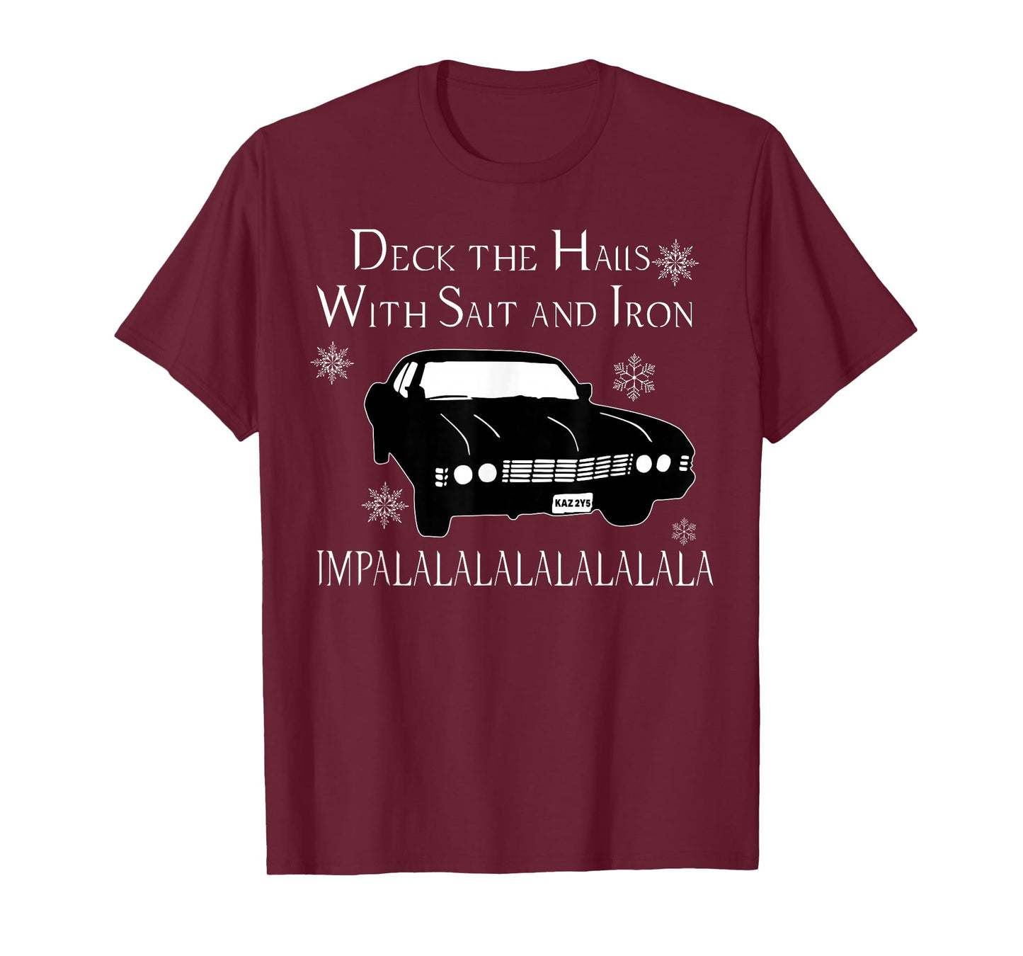 Deck The Halls With Salt And Iron Impalalalalalalala T-Shirt