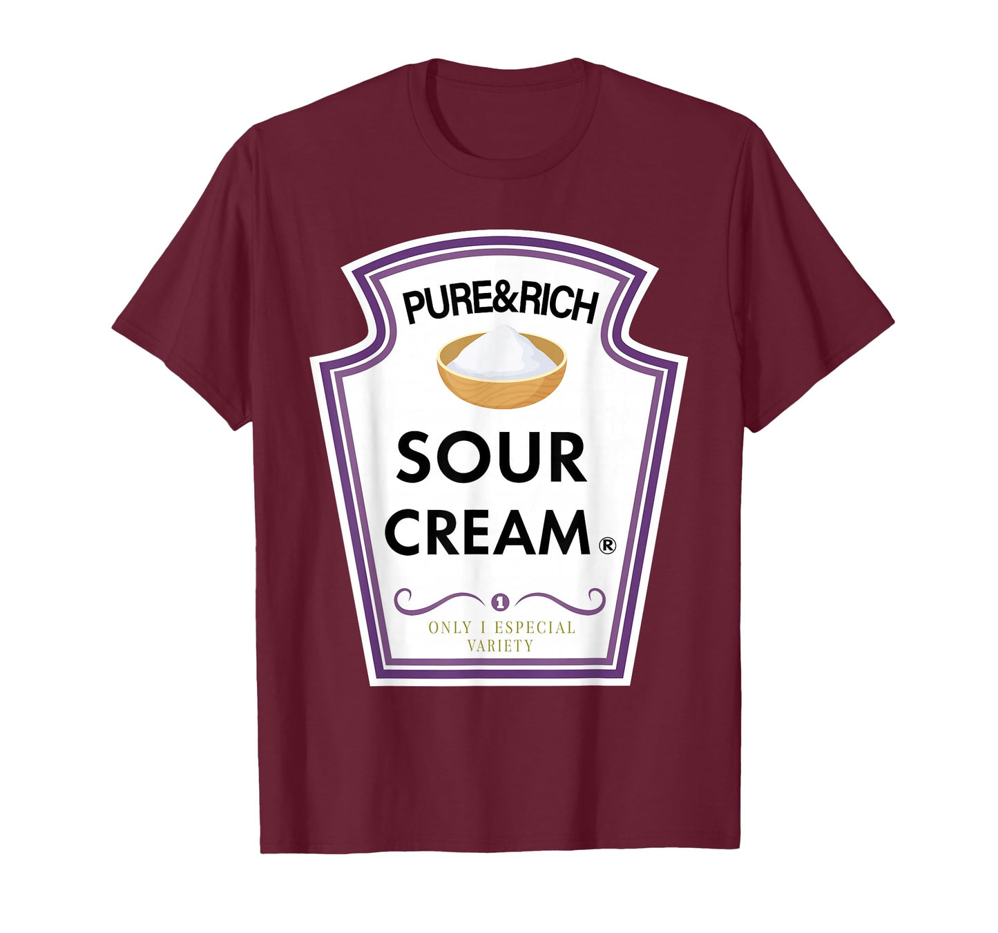 Funny Sour Cream Group Condiment Family Halloween Costume T-Shirt