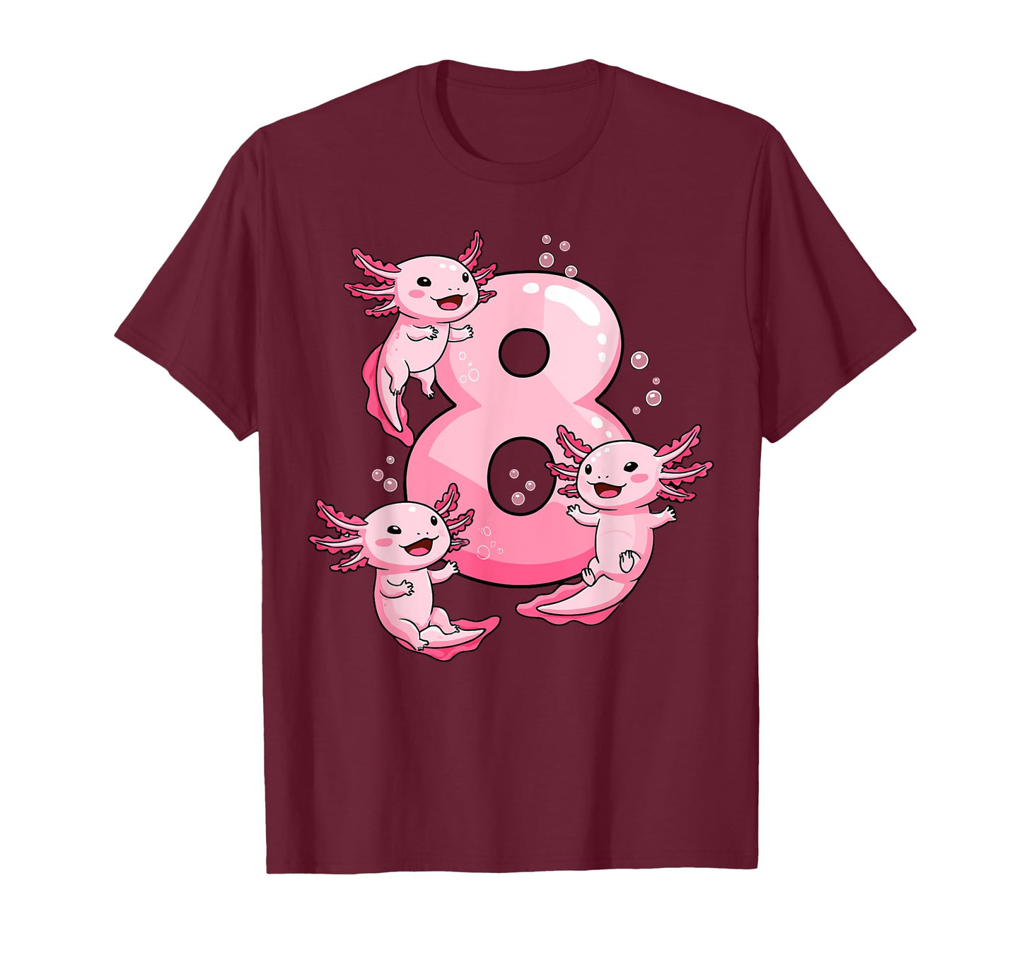 Axolotl Birthday 8 Years Old T-Shirt