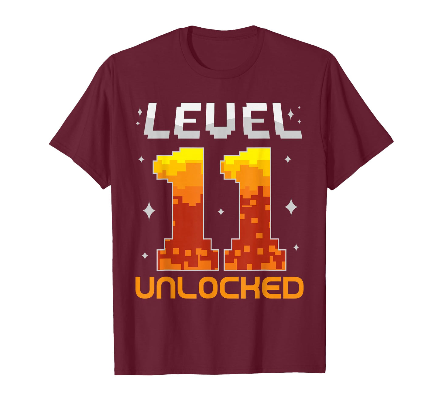 Level 11 Unlocked 11th Birthday Eleven Year Old Gamer Gaming T-Shirt