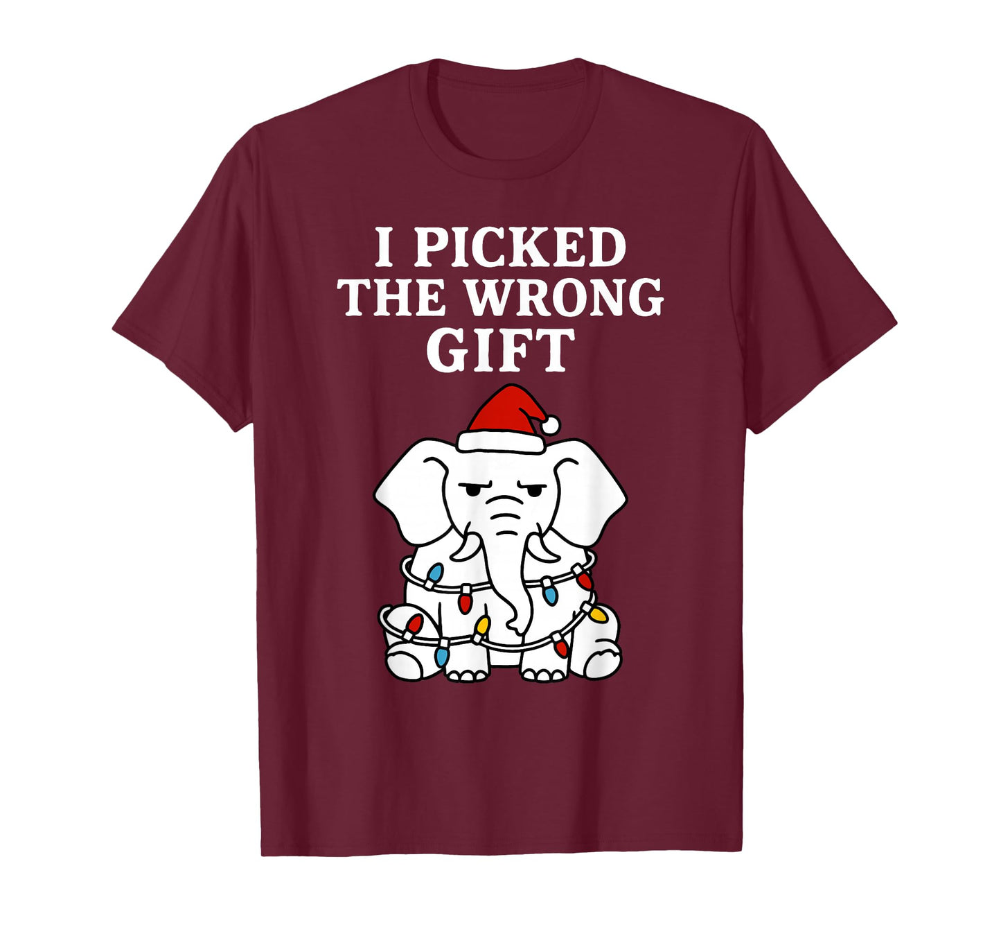 Christmas Men Women Kids Funny White Elephant T-Shirt