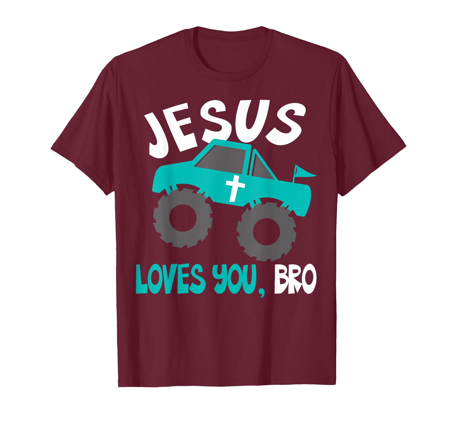Christian Boys Jesus Loves You Bro Funny Religious Humor T-Shirt
