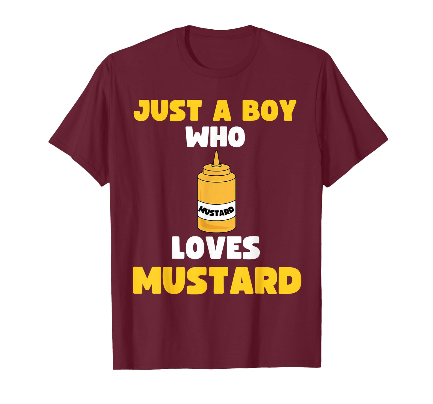 Just A Boy Who Loves Mustard Hot Dog Food Kids Toddler 5T 4T T-Shirt