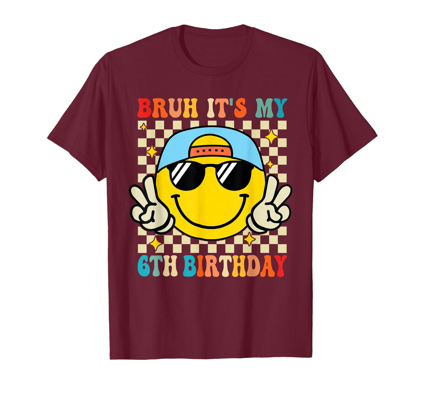 Bruh It's My 6th Birthday 6 Year Old Birthday Boys Girls T-Shirt