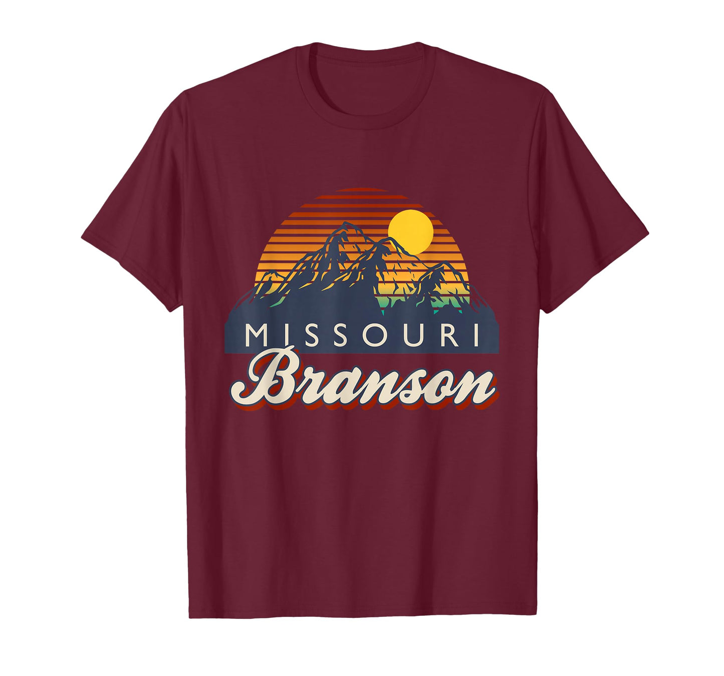 Branson Missouri Vintage Mountain Hiking Retro 80s 90s T-Shirt