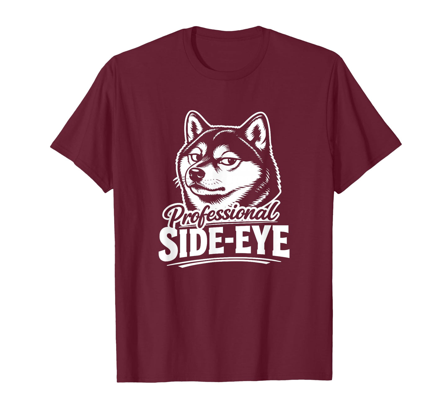 Professional Side-Eye Funny Shiba Inu Dog Judgmental Look T-Shirt