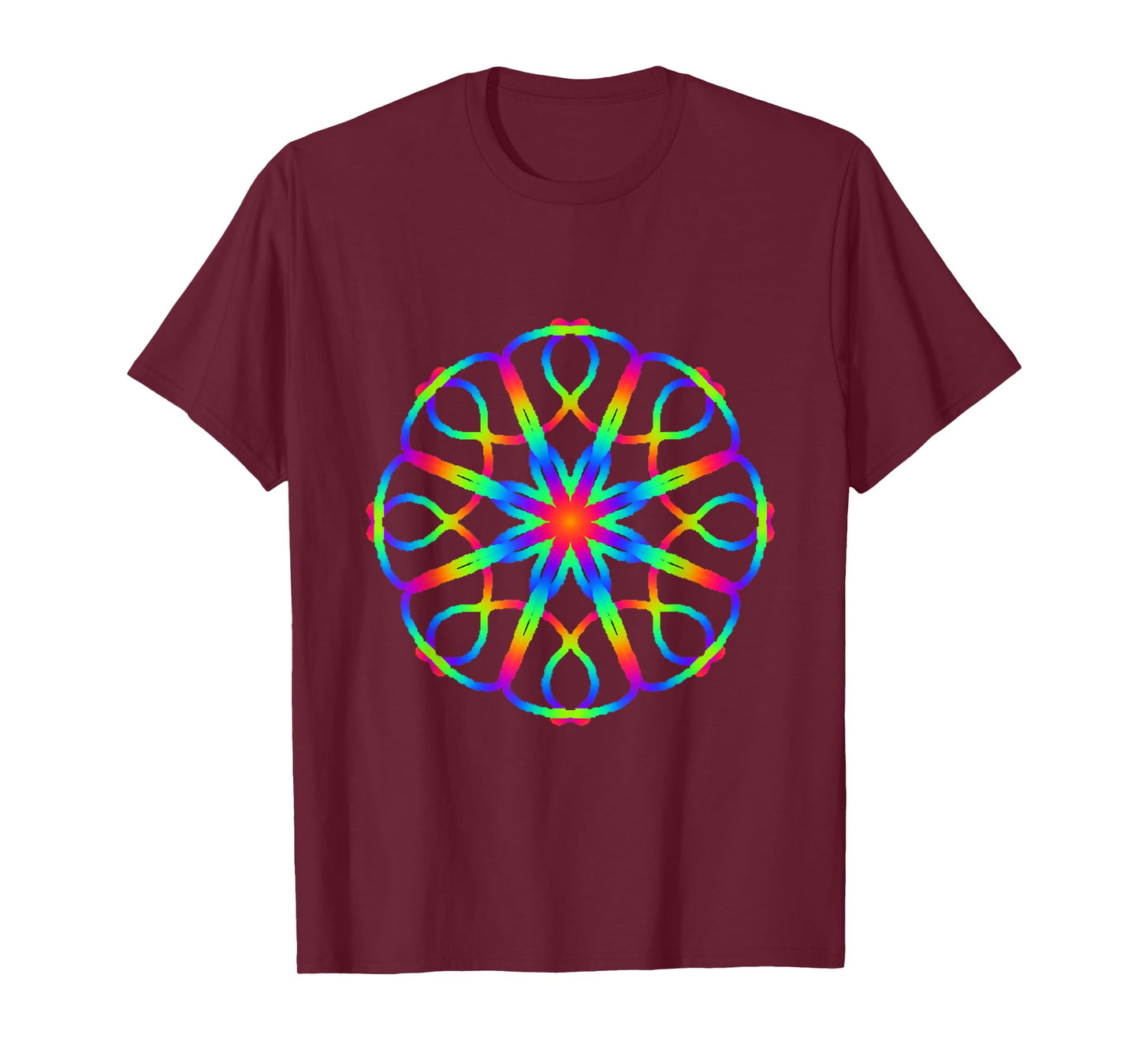 Kaleidoscope Pattern Tie Dye Design T-shirt Cool Hippie T-Shirt