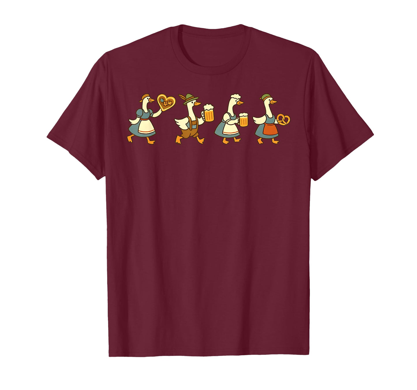Oktoberfest Just a Fest Goose German Beer Prost Drinking T-Shirt