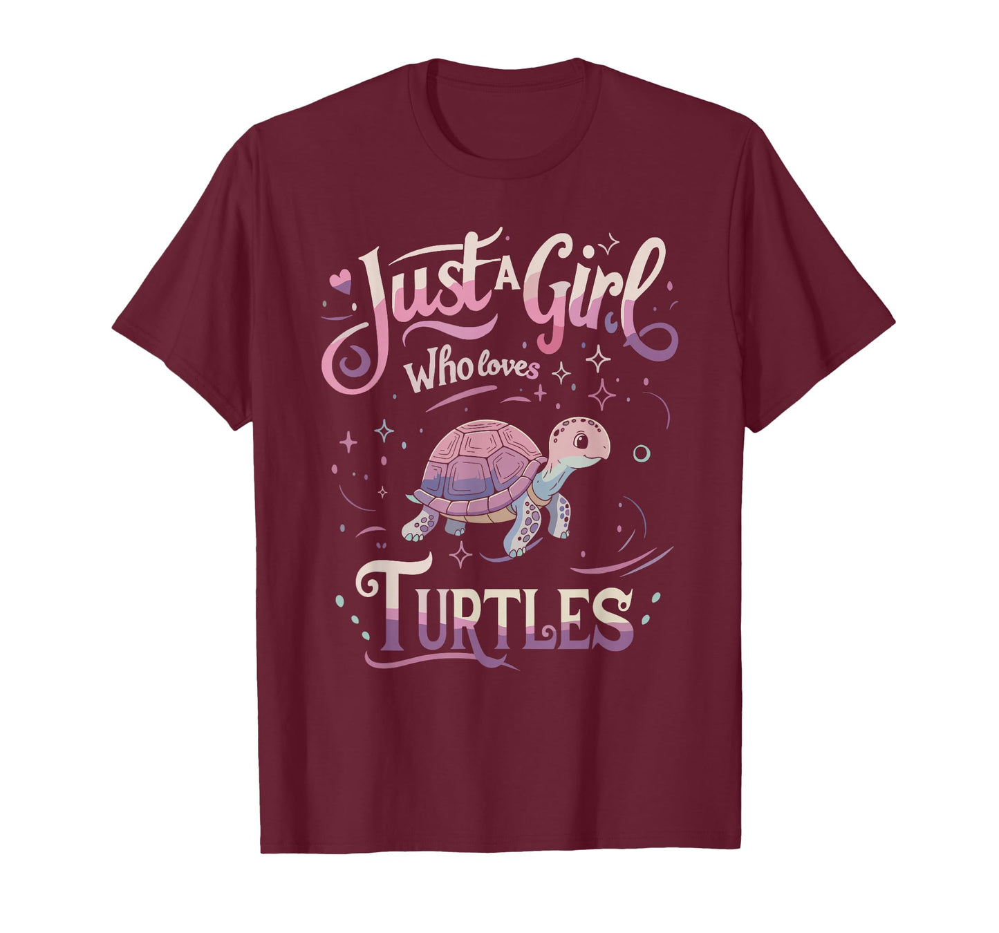 Turtle Cute Girl Men Women T-Shirts T-Shirt