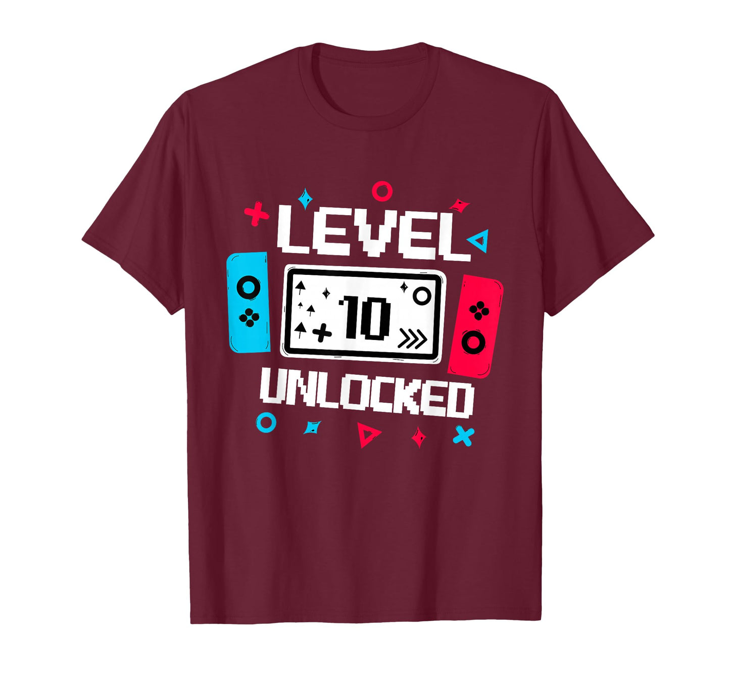 Level 10 unlocked Gamer 10th Birthday Gift Video Game lovers T-Shirt