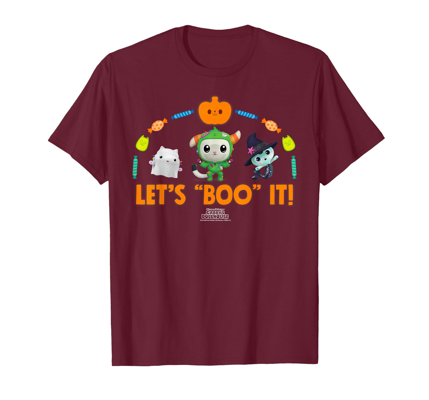 DreamWorks Gabby’s Dollhouse Let’s Boo It Halloween T-Shirt