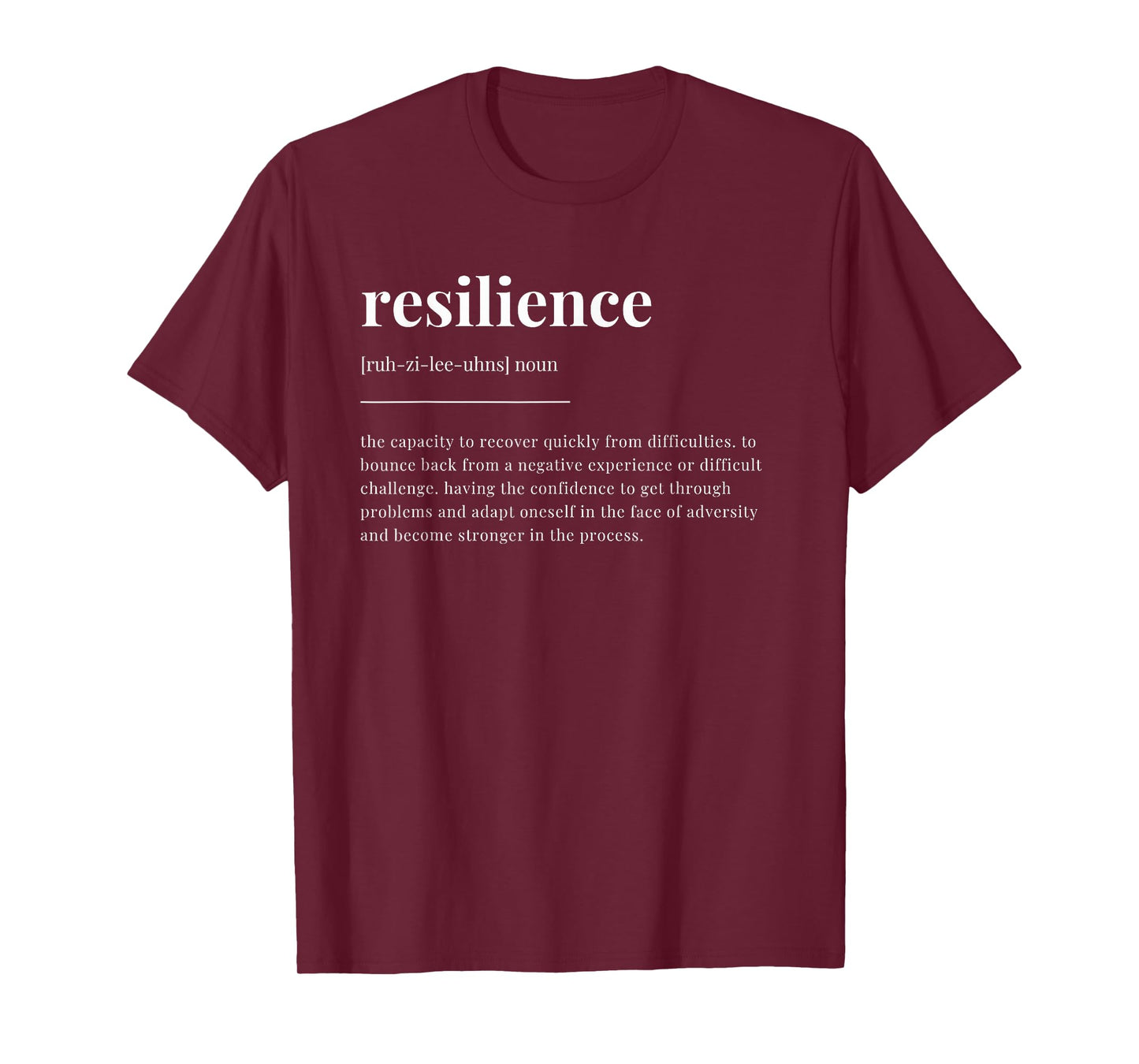 resilience Definition Dictionary Design T-Shirt