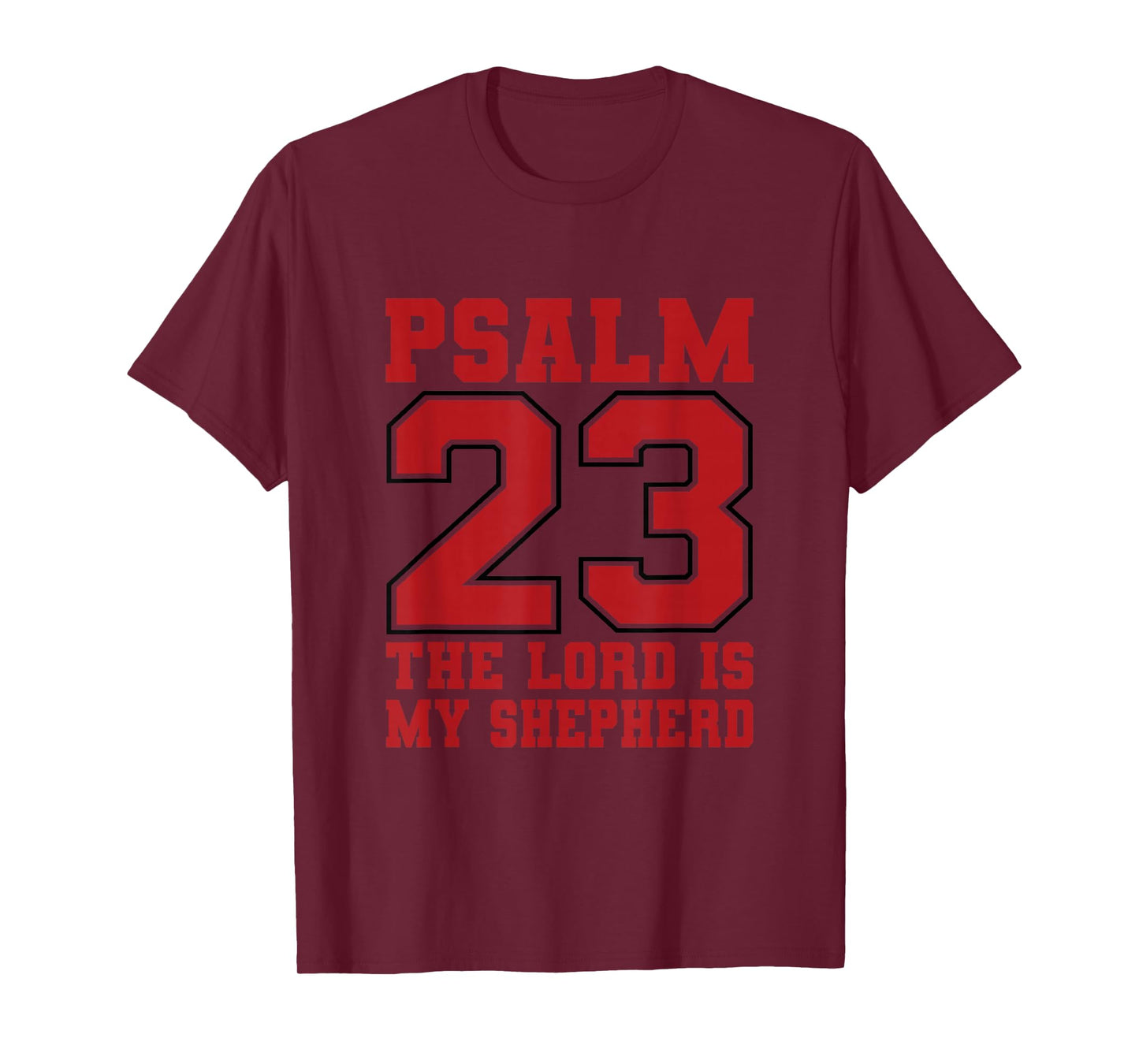 Retro Psalm 23 The Lord is My Shepherd Christian T-Shirt