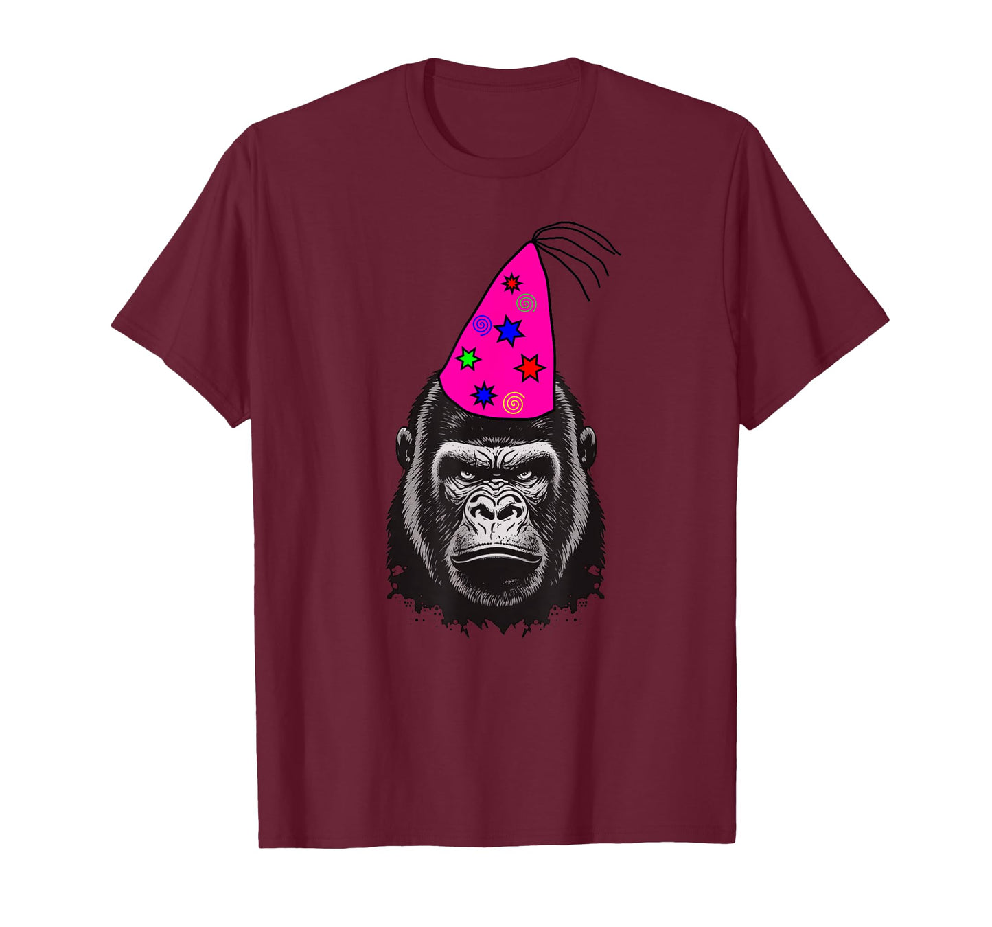 Gorilla Birthday Decorations Birthday Party Hat Design T-Shirt